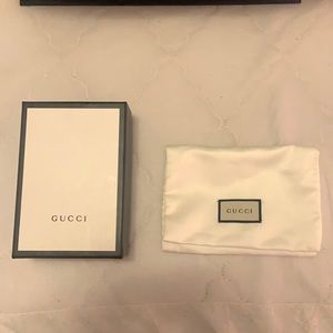 Gucci box and duster